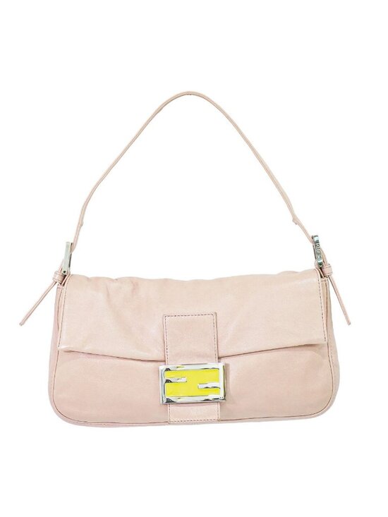Fendi Handbags - Fendi Mamma Bucket Shoulder Bag Leather Pink